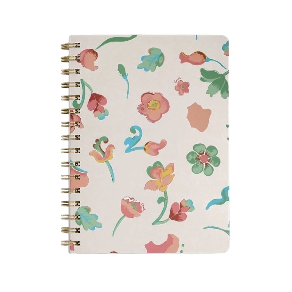 COACH SPIRAL NOTEBOOK WITH DREAMY LAND FLORAL PRINT HARD COVER NEW!